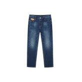Men's Washed Frayed Jeans